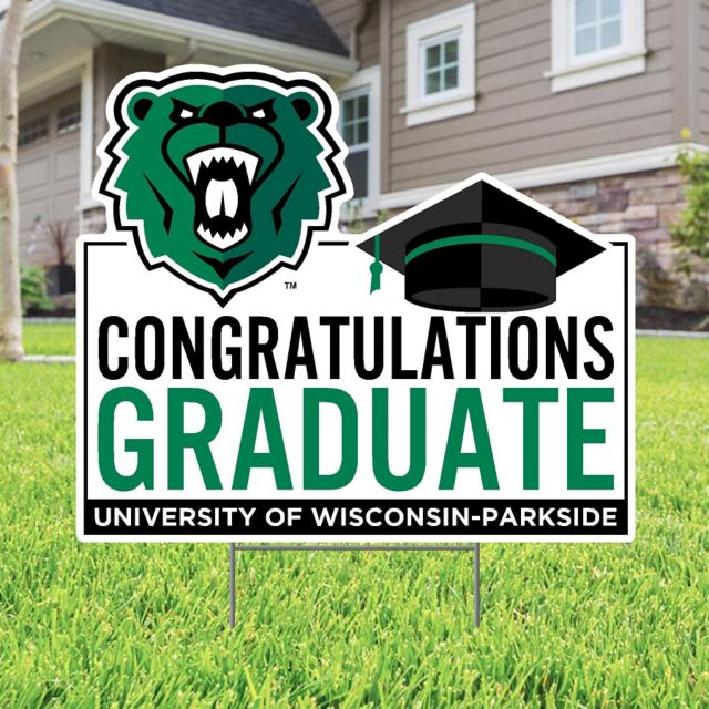 University of Wisconsin - Parkside Grad 22 x 19 Lawn Sign