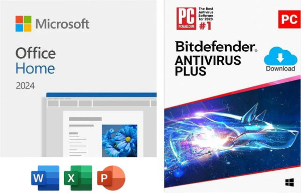 Microsoft Office Home 2024 w/Bitdefender AntiVirus - Windows