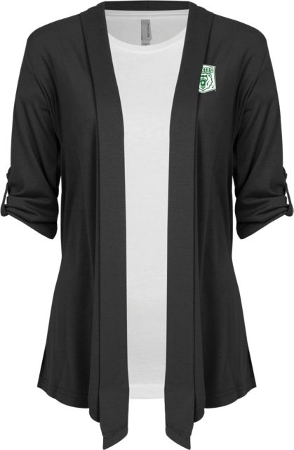 Wisconsin Parkside Ladies Drape Front Cardigan Primary Athletic Mark - ONLINE ONLY